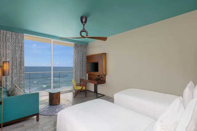 غرفة ديلوكس بسرير مزدوج بإطلالة على البحر، Radisson Blu Resort Galle 1/6