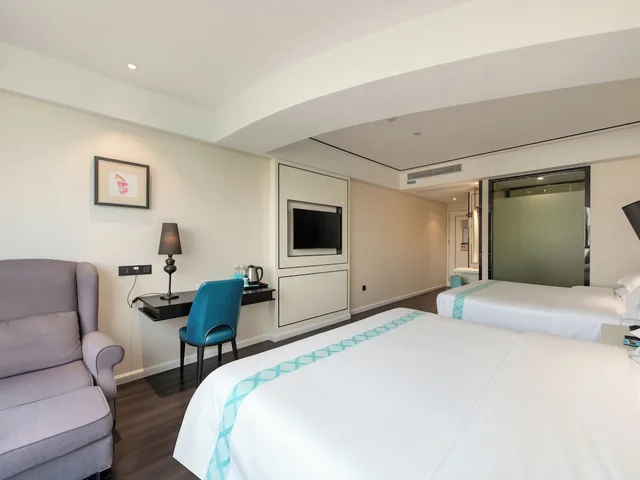 غرفة بزنس بسريرين مزدوجين بإطلالة على المدينة، Xana Lite Hotel (Guangzhou Dongxiaonan Metro Station Shixi) 7/10