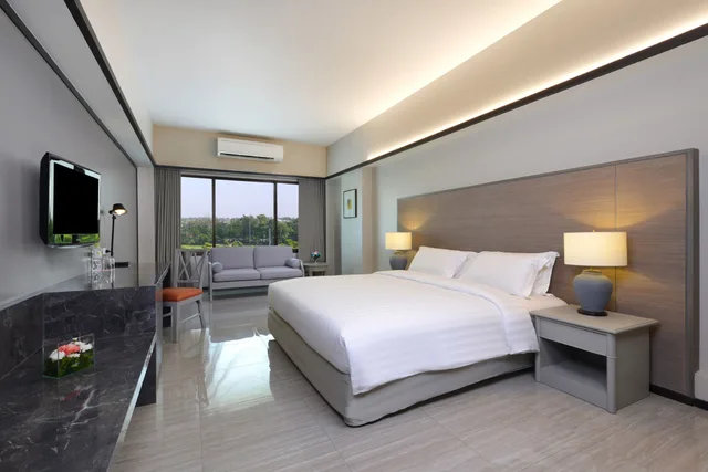 غرفة بريميوم ديلوكس بسريرين منفصلين بشرفة، Tinidee Hotel Bangkok Golf Club 1/4