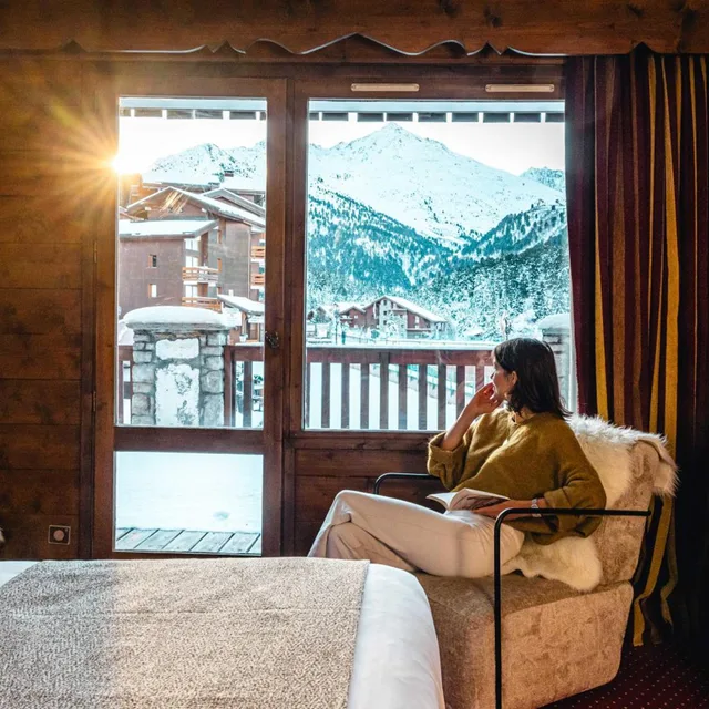 غرفة قياسية بإطلالة على الجبل، Hotel Mont Vallon Meribel 7/10