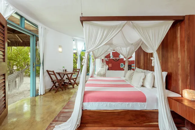 جناح بسرير كينج بإطلالة على البحر، Hotel Dos Ceibas Eco Retreat Tulum 1/8