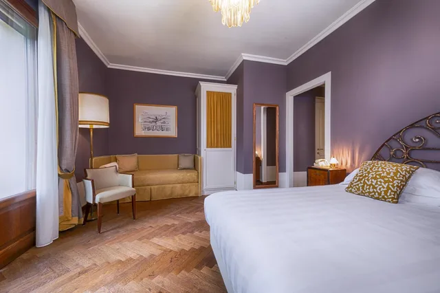 غرفة بسرير كوين بشرفة، La Posta Hotel & Thermal Spa 3/10