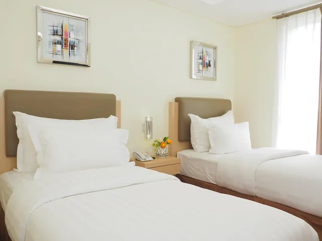 غرفة سوبيريور بسريرين منفصلين بإطلالة، D'primahotel Airport Jakarta Ii 2/6