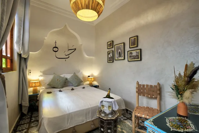 غرفة فاخرة بسرير كينج، Riad Arabkech 5/6