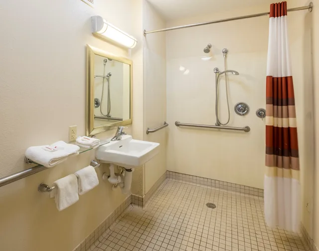 غرفة بسرير كينج لذوي الإعاقة، Red Roof Inn Jacksonville Airport Hotel 3/3