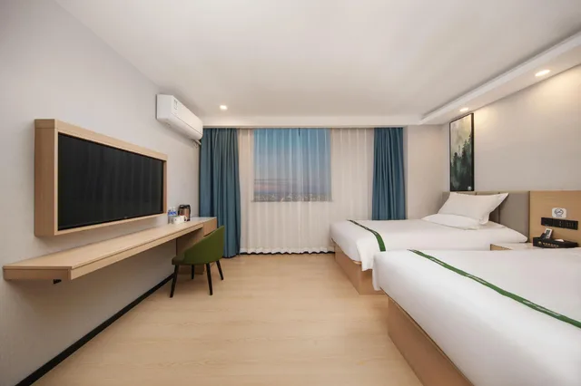 غرفة بزنس بسريرين منفصلين، GreenTree Inn Shanghai Cao 'an Road Light Textile Express Hotel 1/1