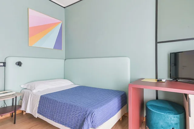 غرفة قياسية بشرفة مفردة بسرير فردي، Il Nido Hotel 5/10