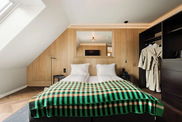 جناح بسرير كينج، Skostredet Hotel 1/2