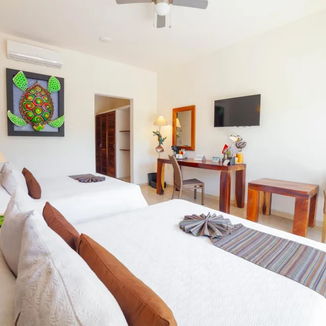 غرفة قياسية بسرير مزدوج بإطلالة على الجبل، Quinta Bella Huatulco 4/4