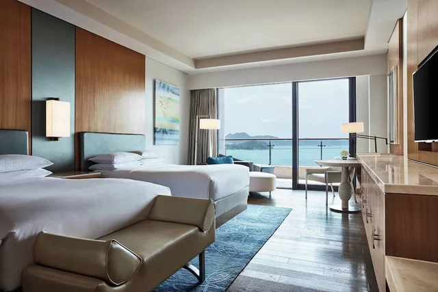 غرفة عائلية بسريرين مزدوجين بإطلالة على البحر بشرفة، Jw Marriott Hotel Sanya Dadonghai Bay 5/10