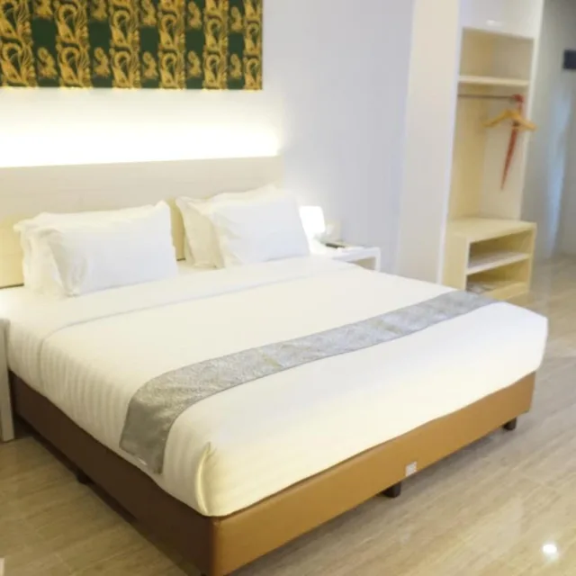 غرفة ديلوكس بسرير كينج بإطلالة على الحديقة، Grand Harvest Resort and Villas 1/10