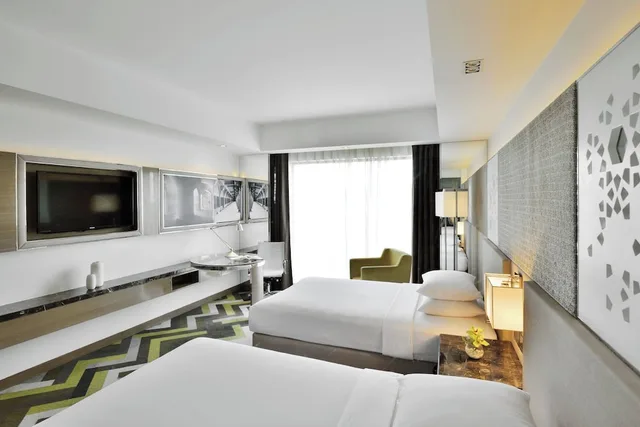 غرفة بسريرين منفصلين بإطلالة على المدينة، Courtyard By Marriott Agra 4/7