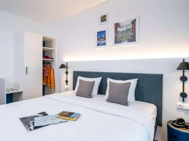 غرفة بسرير كوين، Ibis Styles Hamburg Alster City 1/10