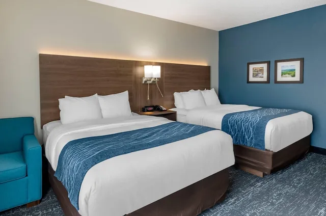 غرفة بسريرين كوين يُسمح فيها بالحيوانات الأليفة، Comfort Inn & Suites Troutville-Roanoke North 1/8