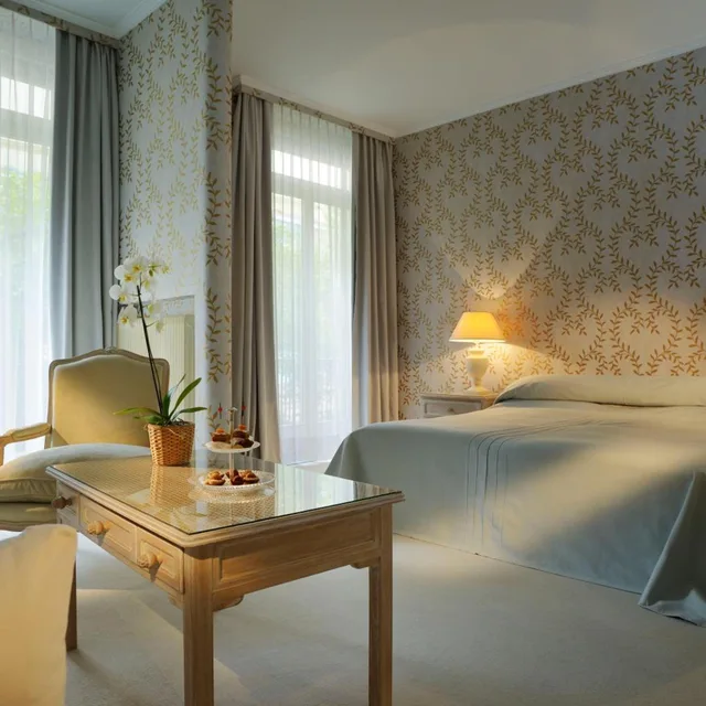 Backyard, Double or Twin Bed, GRAND HOTEL VILLA CASTAGNOLA 3/3