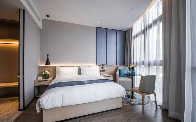 غرفة قياسية بسرير مزدوج، Echarm Hotel (Shanghai Hongqiao Railway Station ) 1/1