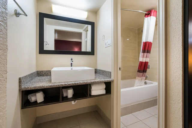 غرفة ديلوكس بسرير كينج، Red Roof Inn Dallas - Richardson 8/8