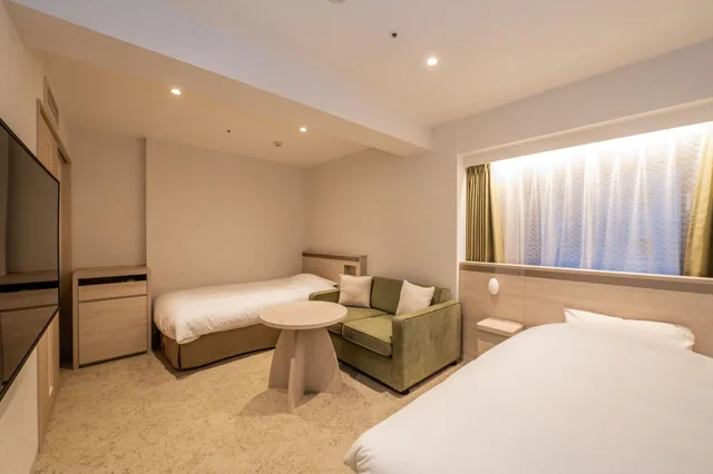 غرفة بسريرين منفصلين في المبنى الرئيسي لذوي الإعاقة، Richmond Hotel Sendai 3/8