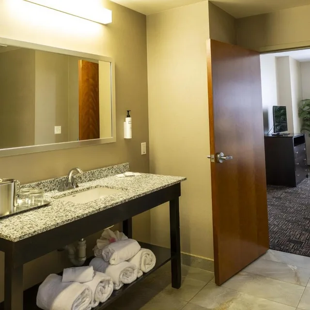 1 Bedroom, Premium, Suite, King Bed, Dining Area, Sofa، Radisson Hotel Edmonton Airport 7/9