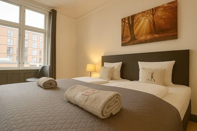 غرفة عائلية رباعية بغرفة نوم واحدة، Hotel Amager 1/9