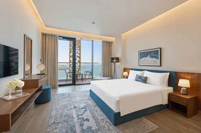 شقة بإطلالة على البحر بشرفة بـ3 غرف نوم، Beach Bay Hotel Mirfa, Edge by Rotana 2/4