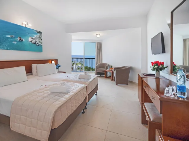 Standard, Double or Twin Bed, Sea View, Balcony, Avlida Hotel 3/7