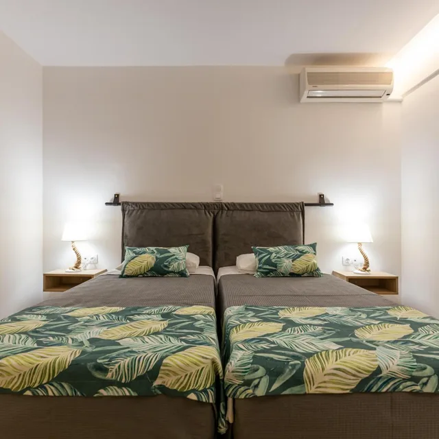 غرفة ديلوكس بسرير مزدوج أو سريرين منفصلين بإطلالة على الحديقة، Sirocco Hotel 5/10
