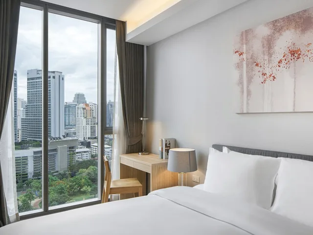 شقة ديلوكس بسرير كينج وسرير كوين بغرفتي نوم، Oakwood Suites Bangkok 2/10