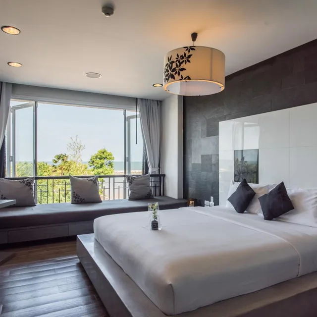 غرفة سوبيريور بسرير مزدوج بإطلالة على البحر بإطلالة جزئية على البحر، CHER RESORT 2/9