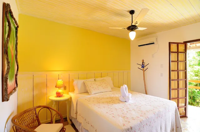 غرفة فاخرة مفردة بسرير كوين، Pousada Casa de Maria 3/4
