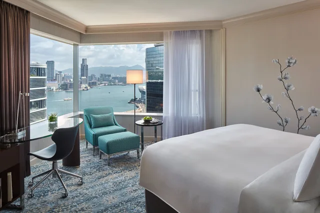 غرفة بسرير كينج بإطلالة على المرفأ، Jw Marriott Hong Kong Hotel 2/4