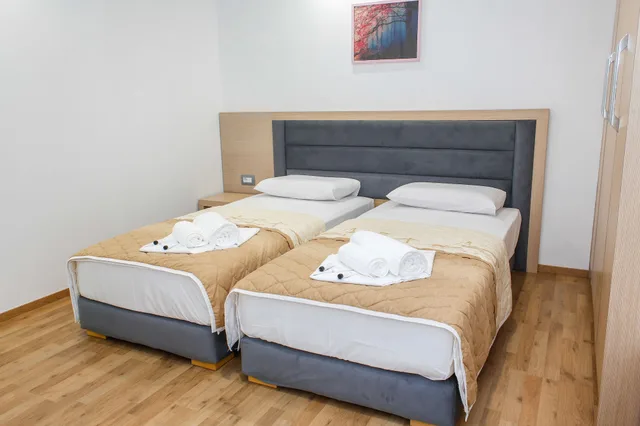 2 Bedrooms, Family, Queen and Twin Beds, Sea View, Balcony, Hotel Saranda Palace 1/10