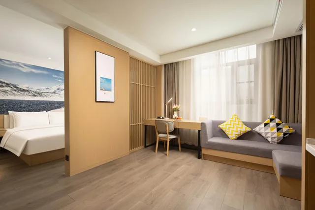 غرفة سوبيريور بسرير كوين، Atour Light Hotel Wuchang Railway Station Wuhan 2/2