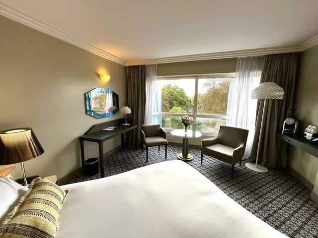 غرفة ديلوكس بسرير مزدوج بإطلالة على المتنزه بشرفة، Vichy Celestins Spa Hotel 3/9
