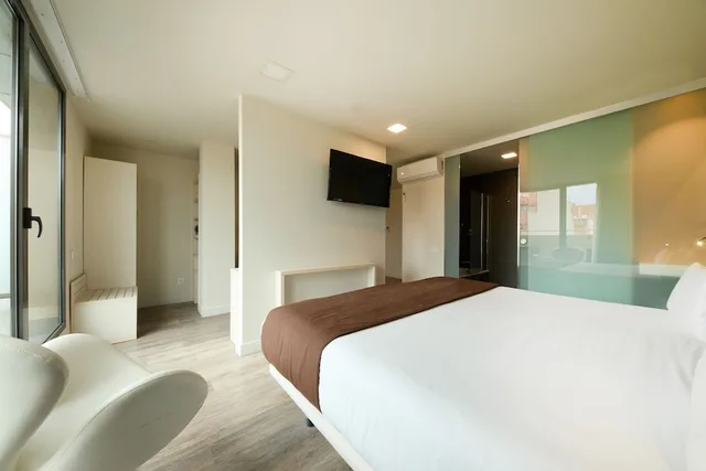جناح استوديو بسرير كينج بشرفة، 1881 Barcelona Gran Rosellon Hotel 4/10