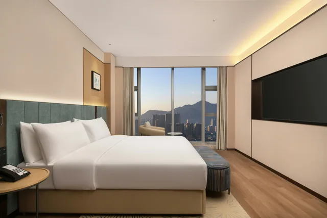 جناح ديلوكس بسرير كينج، Hilton Garden Inn Hangzhou Fuyang Fuchun 1/4