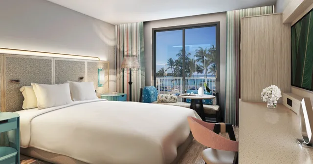 غرفة بريميوم بسرير كينج بإطلالة على البحر، Crowne Plaza Resort Guam 6/10
