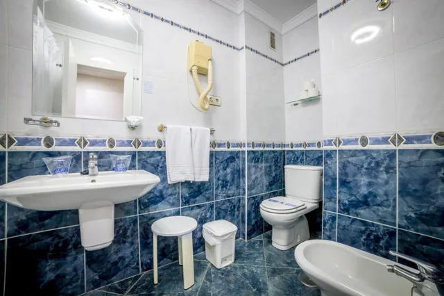 غرفة مفردة بسرير مزدوج، Villa de Laredo Hotel 3/3