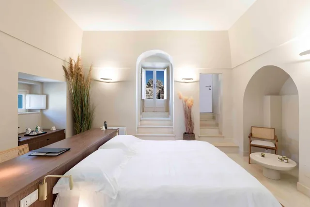 غرفة كبيرة بسرير مزدوج أو سريرين منفصلين بإطلالة على المدينة، Sant'Angelo - Le Residenze 3/4