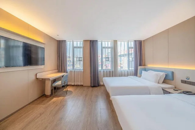 جناح بسريرين منفصلين، Hanting Hotel (Zhuhai Doumen Daxin Xinduhui) 1/2