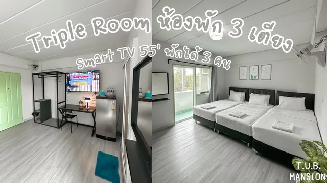 Room, Triple, 1 Double and 1 Single Bed, TUB MANSION 1/2