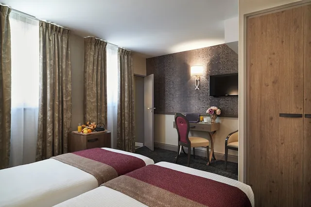 غرفة ديلوكس بسريرين منفصلين، Best Western Premier Hotel Bayonne Etche Ona-borde 1/9