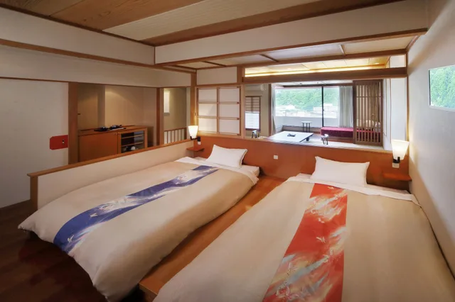 جناح ياباني بسريرين منفصلين وفرشتي فوتون للمدخنين، KINUGAWA GRAND HOTEL YUME NO TOKI 1/4