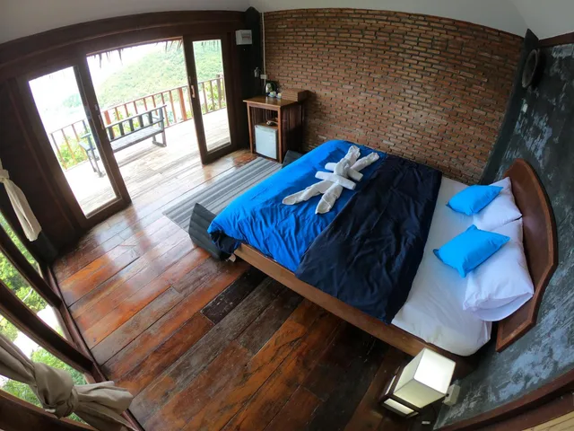 بنغل بإطلالة على البحر بشرفة، Blue Heaven Resort Koh Tao 1/8