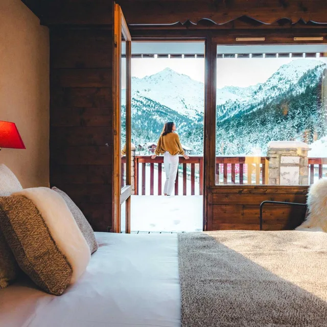 غرفة قياسية بإطلالة على الجبل، Hotel Mont Vallon Meribel 6/10