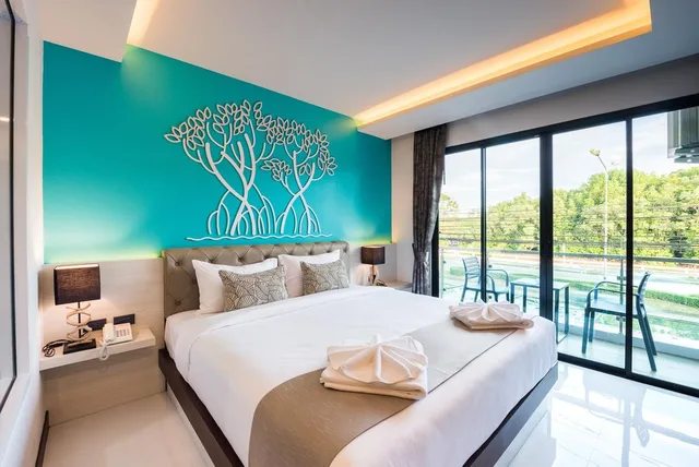 غرفة ديلوكس بسرير مزدوج بإطلالة على النهر، River Front Krabi Hotel 1/1