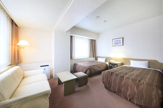 غرفة بسريرين منفصلين، Hotel Nagano Avenue 2/5