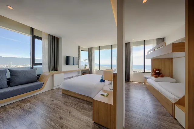 جناح تنفيذي عائلي بإطلالة على البحر، Parosand Danang Hotel 3/3