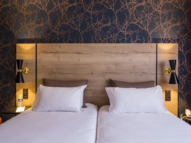غرفة قياسية بسريرين منفصلين، Hotel Ker Lann Aeroport 4/7