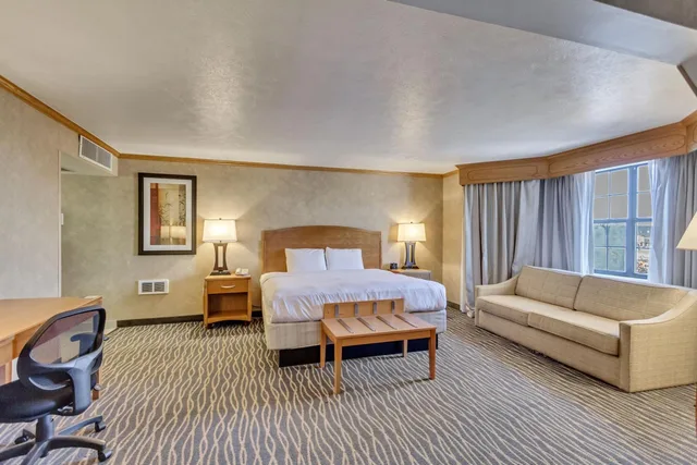 غرفة كبيرة بسرير كينج، Radisson Hotel Salt Lake City Airport 3/4